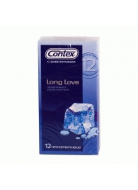 Презервативы с продлевающей смазкой Contex Long Love - 12 шт. - Contex - купить с доставкой в Кемерово