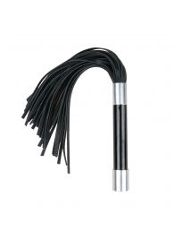 Черная плеть Easytoys Flogger With Metal Grip - 38 см. - Easy toys - купить с доставкой в Кемерово