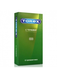 Текстурированные презервативы Torex  С точками  - 12 шт. - Torex - купить с доставкой в Кемерово