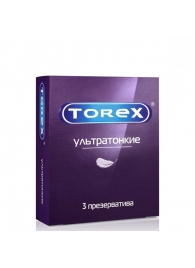 Презервативы Torex  Ультратонкие  - 3 шт. - Torex - купить с доставкой в Кемерово