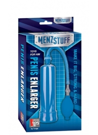 Синяя вакуумная помпа MENZSTUFF PENIS ENLARGER - Dream Toys - в Кемерово купить с доставкой