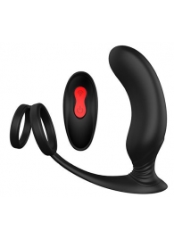 Черный массажер простаты REMOTE P-PLEASER - Dream Toys - в Кемерово купить с доставкой