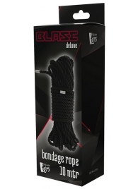 Черная веревка для бондажа BONDAGE ROPE - 10 м. - Dream Toys - купить с доставкой в Кемерово