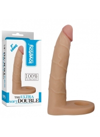 Телесная насадка-фаллоимитатор для двойного проникновения - 17 см. - Lovetoy - купить с доставкой в Кемерово