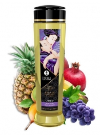 Массажное масло Libido Exotic Fruits с ароматом экзотических фруктов - 240 мл. - Shunga - купить с доставкой в Кемерово