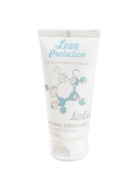 Увлажняющий лубрикант на водной основе Love Protection - 50 мл. - Lola Games - купить с доставкой в Кемерово