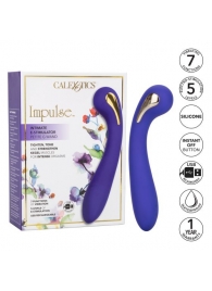 Фиолетовый вибромассажер с электростимуляцией Intimate Estim Petite G Wand - 19 см. - California Exotic Novelties - купить с доставкой в Кемерово