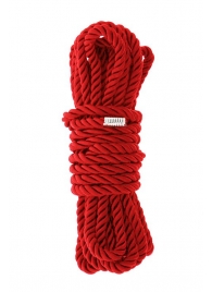 Красная веревка для шибари DELUXE BONDAGE ROPE - 5 м. - Dream Toys - купить с доставкой в Кемерово