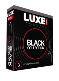 Черные презервативы LUXE Royal Black Collection - 3 шт. - Luxe - купить с доставкой в Кемерово