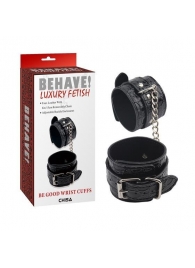 Черные наручники Be good Wrist Cuffs - Chisa - купить с доставкой в Кемерово