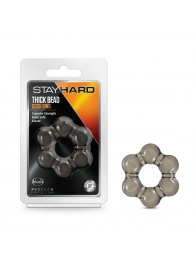 Дымчатое эрекционное кольцо Stay Hard Thick Bead Cock Ring - Blush Novelties - в Кемерово купить с доставкой