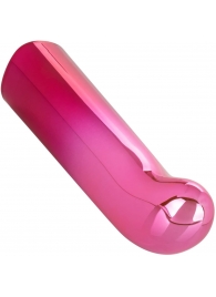 Розовый изогнутый мини-вибромассажер Glam G Vibe - 12 см. - California Exotic Novelties