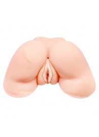 Телесная вибровагина Julie с 2 рабочими отверстиями - Baile - в Кемерово купить с доставкой