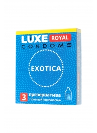 Текстурированные презервативы LUXE Royal Exotica - 3 шт. - Luxe - купить с доставкой в Кемерово