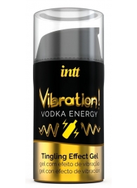 Жидкий интимный гель с эффектом вибрации Vibration! Vodka Energy - 15 мл. - INTT - купить с доставкой в Кемерово