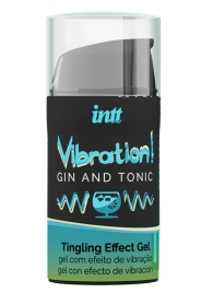 Жидкий интимный гель с эффектом вибрации Vibration! Gin   Tonic - 15 мл. - INTT - купить с доставкой в Кемерово