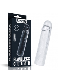 Прозрачная насадка-удлинитель Flawless Clear Penis Sleeve Add 1 - 15,5 см. - Lovetoy - в Кемерово купить с доставкой