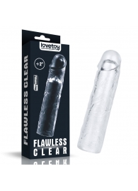 Прозрачная насадка-удлинитель Flawless Clear Penis Sleeve Add 2 - 19 см. - Lovetoy - в Кемерово купить с доставкой