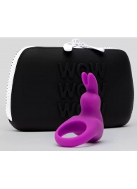 Фиолетовое эрекционное виброкольцо Happy Rabbit Cock Ring Kit - Happy Rabbit - в Кемерово купить с доставкой