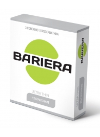 Ультратонкие презервативы Bariera Ultra Thin - 3 шт. - Bariera - купить с доставкой в Кемерово