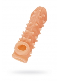 Телесная закрытая насадка с пупырышками Cock Sleeve Size S - 13,8 см. - KOKOS - в Кемерово купить с доставкой