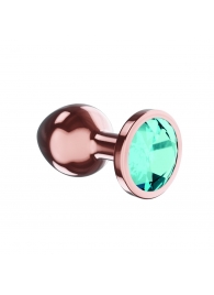 Пробка цвета розового золота с малиновым кристаллом Diamond Topaz Shine L - 8,3 см. - Lola Games - купить с доставкой в Кемерово