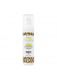Разогревающее массажное масло с ароматом пина колада Gourmet Pina Colada - 50 мл. - Exsens - купить с доставкой в Кемерово