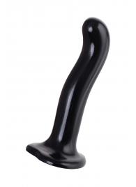 Черный стимулятор для пар P G-Spot Dildo Size M - 18 см. - Strap-on-me - в Кемерово купить с доставкой