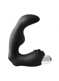 Черный вибромассажер простаты FantASStic Vibrating Prostate Massager - 11,3 см. - Dream Toys - в Кемерово купить с доставкой