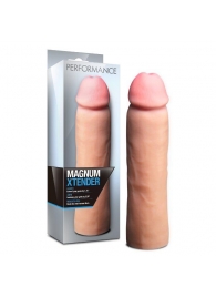 Телесная фаллическая насадка на пенис Magnum Xtender - 23 см. - Blush Novelties - в Кемерово купить с доставкой