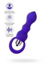 Фиолетовая анальная вибровтулка Curvy - 14 см. - ToyFa в Кемерово Фиолетовая анальная вибровтулка Curvy - 14 см. - ToyFa