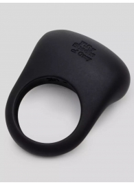 Черное эрекционное виброкольцо Sensation Rechargeable Vibrating Love Ring - Fifty Shades of Grey - в Кемерово купить с доставкой