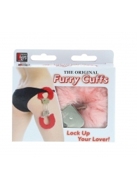 Металлические наручники с розовой меховой опушкой METAL HANDCUFF WITH PLUSH PINK - Dream Toys - купить с доставкой в Кемерово