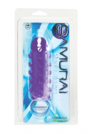 Закрытая фиолетовая насадка с пупырышками SAMURAI PENIS SLEEVE PURPLE - 14,5 см. - NMC - в Кемерово купить с доставкой