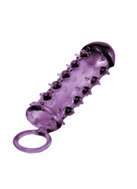 Закрытая фиолетовая насадка с пупырышками SAMURAI PENIS SLEEVE PURPLE - 14,5 см. - NMC - в Кемерово купить с доставкой