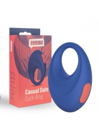 Синее эрекционное кольцо RRRING Casual Date Cock Ring - FeelzToys - в Кемерово купить с доставкой