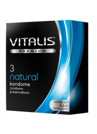 Классические презервативы VITALIS PREMIUM natural - 3 шт. - Vitalis - купить с доставкой в Кемерово