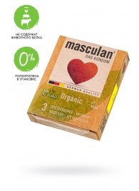 Экологически чистые презервативы Masculan Organic - 3 шт. - Masculan - купить с доставкой в Кемерово