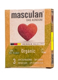 Экологически чистые презервативы Masculan Organic - 3 шт. - Masculan - купить с доставкой в Кемерово