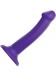 Фиолетовый фаллоимитатор-насадка Strap-On-Me Dildo Dual Density size M - 18 см. - Strap-on-me - купить с доставкой в Кемерово