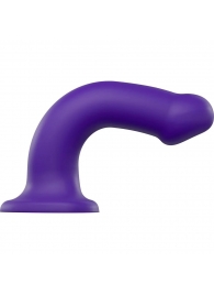 Фиолетовый фаллоимитатор-насадка Strap-On-Me Dildo Dual Density size L - 19 см. - Strap-on-me - купить с доставкой в Кемерово