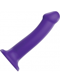 Фиолетовый фаллоимитатор-насадка Strap-On-Me Dildo Dual Density size L - 19 см. - Strap-on-me - купить с доставкой в Кемерово