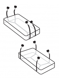 Фиксаторы для кровати WRAPAROUND MATTRESS RESTRAIN - Pipedream - купить с доставкой в Кемерово