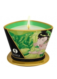 Массажная свеча Exotic Green Tea с ароматом зелёного чая - 170 мл. - Shunga - купить с доставкой в Кемерово