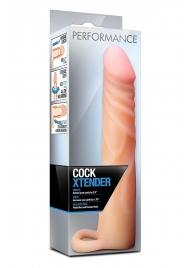 Телесная насадка на пенис Cock Xtender - 17,7 см. - Blush Novelties - в Кемерово купить с доставкой