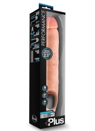 Телесная насадка-удлинитель 11.5 Inch Silicone Cock Sheath Penis Extender - 29,2 см. - Blush Novelties - в Кемерово купить с доставкой