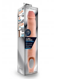 Телесная насадка на пенис 11.5 Inch Cock Sheath Penis Extender - 29,2 см. - Blush Novelties - в Кемерово купить с доставкой