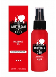 Стимулирующее массажное масло CBD from Amsterdam Massage Oil - 50 мл. - Shots Media BV - купить с доставкой в Кемерово