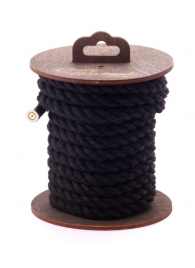 Черная хлопковая веревка для бондажа на катушке - 5 м. - Crazy Handmade - купить с доставкой в Кемерово