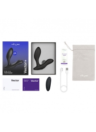 Черный анальный вибратор We-Vibe Vector+ - We-vibe - в Кемерово купить с доставкой